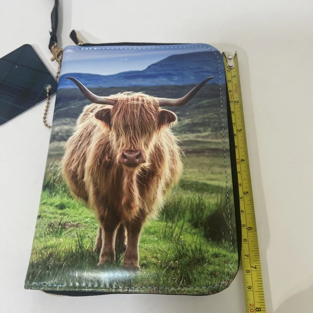 Highland‎ Cow Credit Card Holder, Small Notebook